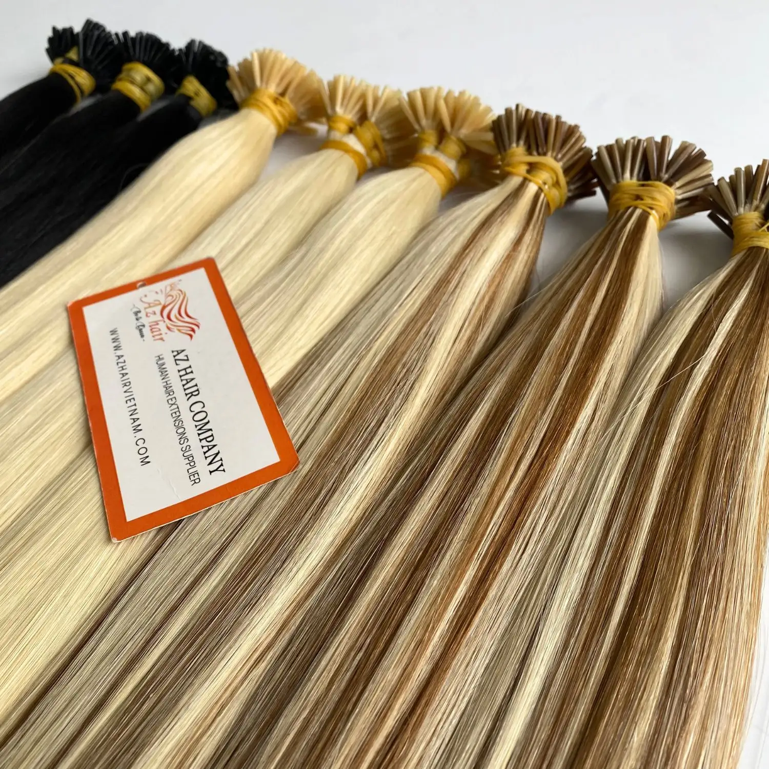 Best Selling Keratin I Tip Hair Extensions Customize Color 100% Raw Hair Bundles Full Cuticle Aligned