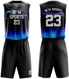 Uniformes de maillot de basket-ball pour hommes avec logo personnalisé vente en gros d'usine de haute qualité grande taille pour la saison d'été impression OEM personnalisée - Product Image 5