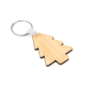 Portachiavi Natalizio in Bambù Bruma, Portachiavi e Moschettoni Promozionali Personalizzati - Product Image 3