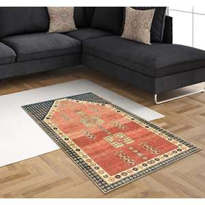 Tapis de prière imprimé au design vintage - Décoration de maison musulmane, tapis doux non tissé - Product Image 4