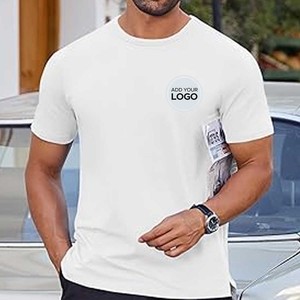 เสื้อออกกำลังกายสำหรับผู้ชายเสื้อยืดแบบพอดีตัวแห้งเร็ว - Product Image 1