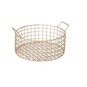 Direct Supply Premium Oval Shaped Fantastic Golden <b>Basket</b> Gifting <b>Hamper</b> Trays for Sale Worldwide From India - Product Image 4