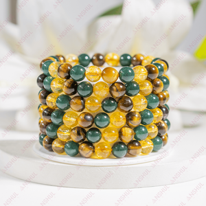 Bracelet de méditation/intention en perles de cristal, motif ancre multicolore, pour anniversaire, porte-bonheur, vente en gros au meilleur prix - Product Image 1