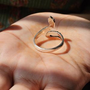 แหวนเงินงู CZ วงแหวนเงิน CZ วงตางู - Product Image 3