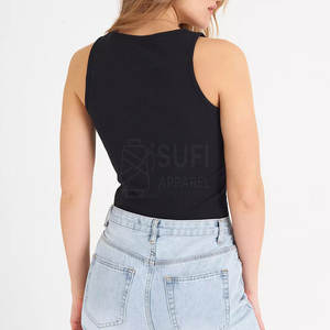 Débardeur court en maille respirante pour femmes, yoga, fitness, course à pied, été, décontracté, logo sur le devant, confortable à porter - Product Image 3