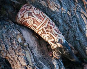 Gobelet à eau et à jus en corne de buffle |   Vaisselle artisanale naturelle - Product Image 5