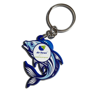 Wholesale Customization of Various High-definition Digital Printed Cartoon Animal Shaped Silicone Keychains