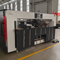 Machine à coudre les boîtes en carton ondulé en deux parties pour la production de cartons de grande taille et de haute résistance