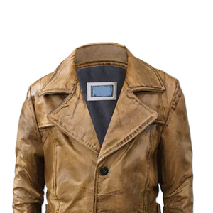 Abrigo de Hombre 2025 de Piel de Oveja Genuina Marrón, Impermeable, Relleno de Plumón, SKY HIGH INTERNATIONAL - Product Image 3