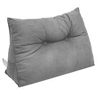 Offre Spéciale coton artificiel et lin triangle coussin double tête coussin coin tête oreiller pour lit