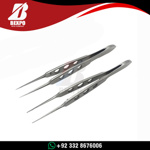 Pinzas de sujeción dentadas de 108 mm, instrumentos quirúrgicos microoftálmicos - Product Image 3