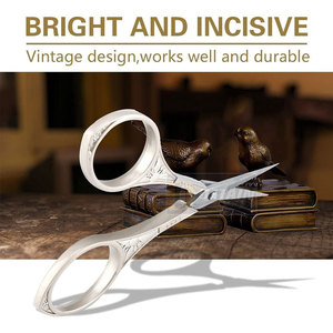 Trimmer Handmade Household High Quality <b>Small</b> Embroidery Scissors Made In Professional Stainless Steel Fancy Scissors - Product Image 2