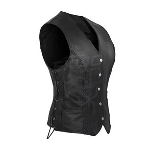 Chaleco de Cuero para Mujer, Nuevo Diseño de Moda Personalizado, Chaleco de Cuero Transpirable de la Mejor Calidad - Product Image 4