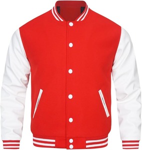 Chaqueta Bomber de Cuero y Lana Directo de Fábrica, Unisex, OEM, Personalizada, Estilo Camuflaje, Primavera, Estilo Universitario, Béisbol, Alta Calidad - Product Image 3