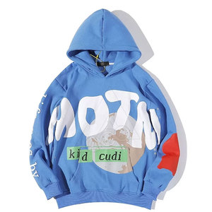 Pull à capuche durable de haute qualité pour hommes Nouveau design Vêtements tissés à la mode Impression en relief Polaire délavée Hiver Solide - Product Image 6