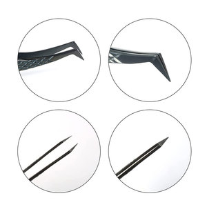 Pinzas de Volumen de Marca Privada, Pinzas de Extensión de Pestañas Personalizadas, Pinzas de Aislamiento Fuertes con Caja Personalizada, Pinzas de Pestañas con Punta de Fibra - Product Image 3