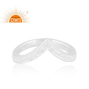 แหวนเงินแท้คุณภาพดีเครื่องประดับตามสั่งสำหรับผู้หญิงของขวัญสำหรับคอลเลกชันของเธอ - Product Image 2