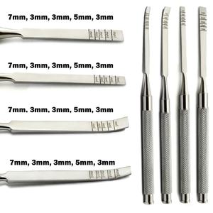 Kit de implantes dentales. Instrumentos alemanes de acero inoxidable, osteótomos, esparcidores óseos, Cinceles, mazo. Instrumento dental quirúrgico - Product Image 4