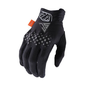 Guante de Ciclismo de invierno para hombre, guantes de pantalla táctil con dedos completos, tejido elástico de poliéster, cuero sintético, logotipo de goma, forro polar para exteriores - Product Image 3