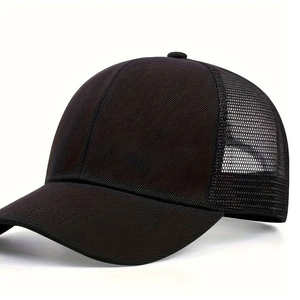 Casquettes de camionneur personnalisées pour unisexe, vente en gros de casquettes de camionneur en couleurs unies, casquettes de sport - Product Image 2