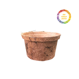 Maceta de Fibra de Coco Ecológica, Color Natural, Patrón Circular para Jardín, Uso Creativo en Exteriores, Tamaño Personalizado Disponible - Product Image 1