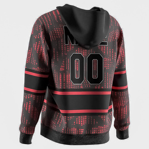Jersey con capucha de hockey sobre hielo con opciones de diseño personalizado Tela duradera para trajes de equipo de entrenamiento y mercancía de partidarios - Product Image 2