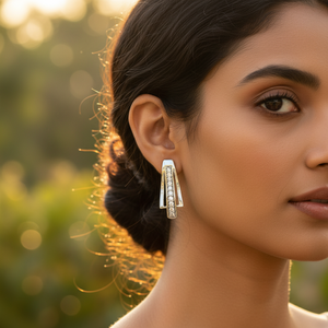 Pendientes de Botón de Plata de Ley 925 con Circonita Cúbica para Mujer, Diseño de Mariposa y Flor en Oro de 14K y 18K, para Regalo, Oro Rosa, Diamante, Perla - Product Image 2