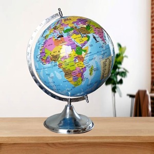 Kim loại bản đồ thế giới toàn cầu cho văn phòng trang trí xoay Trái Đất Globe Art room với Antique hoàn thiện chất lượng tuyệt vời - Product Image 5