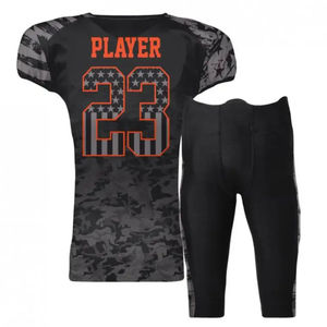 Prix d'usine Maillot de football américain grande taille à la mode Nouveau design Uniforme Manches courtes Personnalisable pour votre propre style - Product Image 6