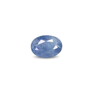 Zafiro Azul de 4.4 Quilates, Topacio Azul Natural Facetado, Diamante en Tonos Marrón, Verde, Naranja y Rosa, Creado en Laboratorio, Tratado Térmicamente, 8 mm de Altura - Product Image 1