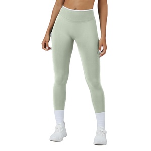 Women's Solid Yoga Activewear Set 2 Piece Sleeveless Sport Bra Leggings Quick Dry Breathable Eco-Friendly Scrunch Butt - Product Image 3