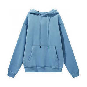 Basics 100% coton, vente chaude, nouvelle arrivée, sweat-shirts à capuche pour hommes, hiver, respirant, imperméable, polaire brodé, uni, teint - Product Image 2