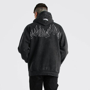 Vente en gros de sweats à capuche pour hommes, 500 GSM, poids lourd, 100% coton, style streetwear, logo personnalisé, OEM - Product Image 2
