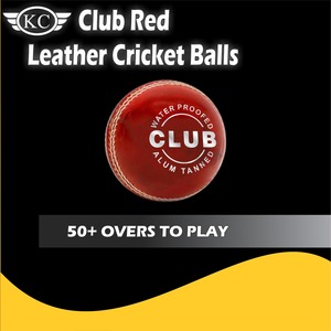 KC ENTERPRISES Paquete de 6 Pelotas de Críquet de Cuero Rojo Club, Mejor Calidad, Estándar Internacional, Hechas en India - Product Image 4