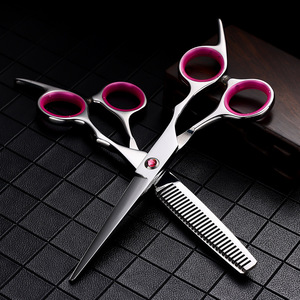 Gran oferta, tijeras profesionales para cortar el pelo, Hitachi, acero japonés, 440C, VG10, Punta puntiaguda de Damasco - Product Image 2
