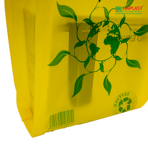LDPE/HDPE buena venta diseño personalizado compras comestibles camiseta bolsa de plástico supermercado embalaje hecho en Vietnam - Product Image 4
