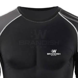 Toda la tasa de venta Buen material Hombres Fitness Rash Guard 2025 Cómodo Hombres Rash Guard para la venta - Product Image 4