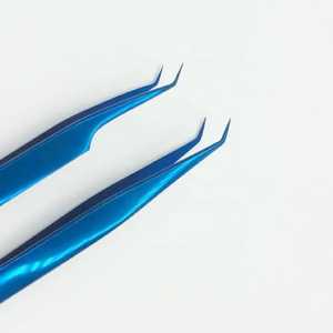 Sevmek chirurgical Logo personnalisé en acier inoxydable noir pointe en fibre lisse pince à épiler durable à 90 degrés pour l'extension de cils de beauté - Product Image 3