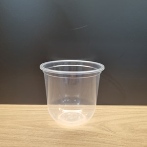 Gobelets en plastique PP en forme de U avec couvercle, personnalisables avec logo, jetables, pour boissons à emporter, emballage de boissons, vente au détail et utilisation promotionnelle - Product Image 3