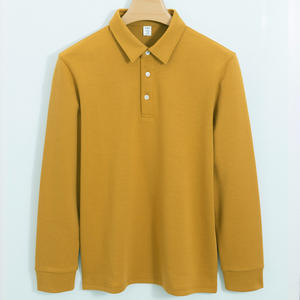 เสื้อโปโลแขนยาวสำหรับผู้ชาย, เสื้อเชิ๊ตแขนยาวผ้าซับเหงื่อเสื้อผ้าแนวธุรกิจกันรอยยับสำหรับฤดูใบไม้ร่วงฤดูหนาว - Product Image 1
