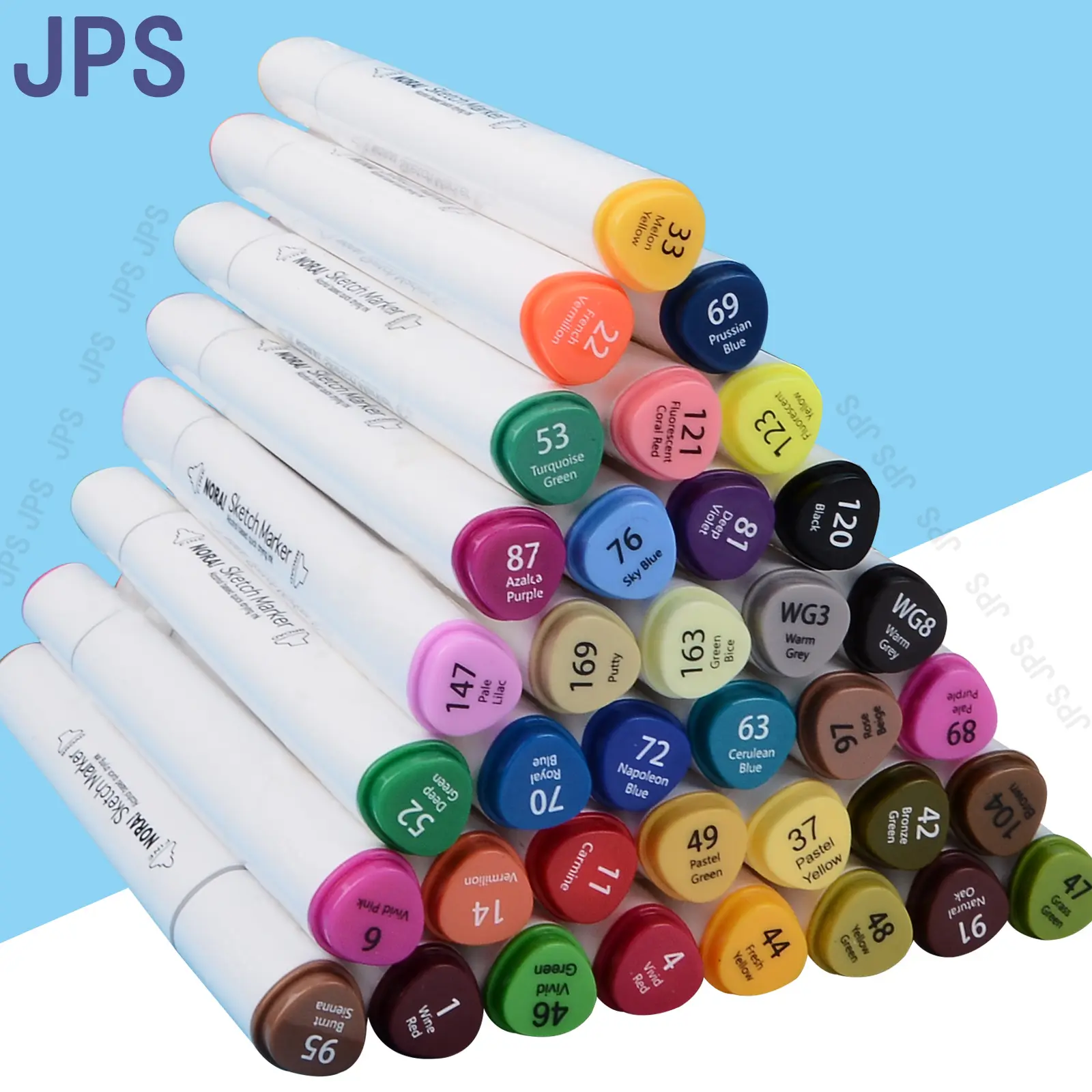 Marcadores Doble Punta Art de JPS ODM, marcadores de borrado en seco para pelotas de golf