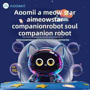 Giocattolo Educativo AI in Peluche a Forma di Gatto in <span class=keywords><strong>Calico</strong></span>, Robot Intelligente con Controllo Wi-Fi e App, Attivazione Vocale e Monitoraggio dell'Umore per Bambini - Product Image 4
