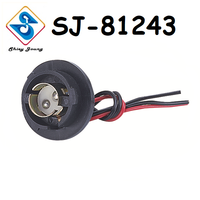 Soket Harness bohlam dua kontak otomatis, harnes lampu 2 Pin penggantian kawat Harness lampu