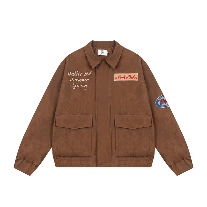 Premium Quality Brown Leather Trench Coat
