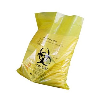 Bolsa de transporte de plástico HDPE resistente personalizada para compras y basura Embalaje de superficie industrial OEM con logotipo personalizado - Product Image 2