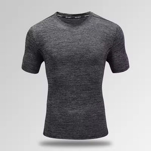 Camiseta para hombre al por mayor personalizada Spandex Muscle Fit Running Fitness Workout Sport camiseta para hombre - Product Image 5