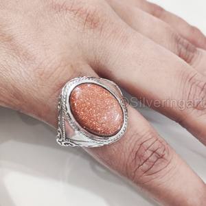 Bague pour homme en argent sterling 925, pierre de soleil naturelle, toutes tailles, style ottoman vintage, cadeau de Noël, bijoux pour grossistes - Product Image 4