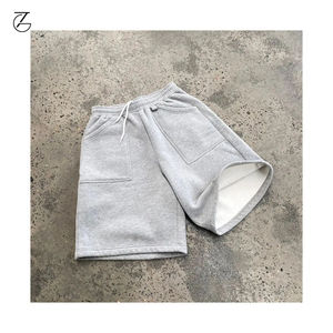 Custom Screen Printing Logo Pocket Acid Wash Vintage Men's <b>Shorts</b> French Jogging Cotton <b>Sweat</b> <b>Shorts</b> - Product Image 1