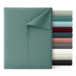 Sábanas Planas Certificadas Oeko-Tex de 90-105-135-150-180 cm, Colección de Sábanas Ajustables y Planas de Poliéster Suave Cepillado, Tamaño Individual - Product Image 1