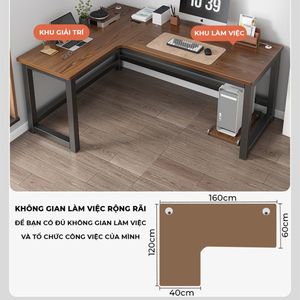 Alico đồ nội thất Việt Nam cung cấp chất <span class=keywords><strong>l</strong></span>ượng cao Walnut <span class=keywords><strong>L</strong></span> hình bàn thiết kế hiện đại bền Tính năng giá trị tuyệt vời cho tiền - Product Image 2